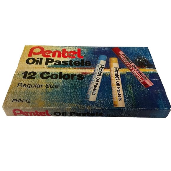 Pentel Oil Pastel 12 New Colors 3 1/4" x 5 1/8" - Picture 1 of 5